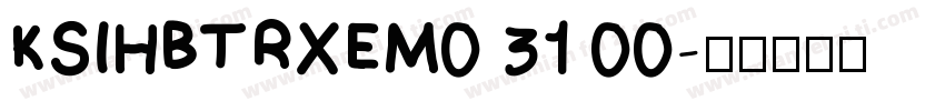 KSIHBTRXEM0 31 00字体转换